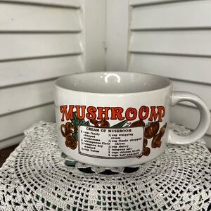 Vintage Mushroom Soup Mug